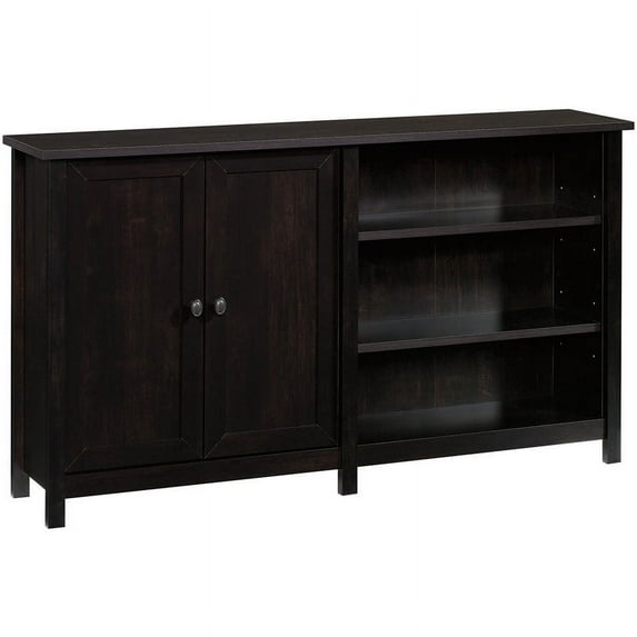Pemberly Row Modern Engineered Wood TV Console for TVs up to 43" in Estate Black