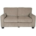 thumbnail image 1 of Pemberly Row Modern Fabric Loveseat in Flagstone Beige, 1 of 3