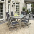 thumbnail image 1 of Pemberly Row Modern Gray Aluminum 7 Piece Outdoor Dining Set, 1 of 6