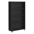thumbnail image 1 of Pemberly Row Modern Industrial Office Mobile Bookcase in Black, 1 of 1