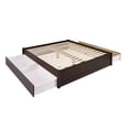 thumbnail image 1 of Pemberly Row Modern King 4-Post Platform Bed with 4 Drawers in Espresso, 1 of 6