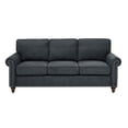 thumbnail image 1 of Pemberly Row Modern Polyester Fabric 78" Wide Sofa in Dark Gray, 1 of 9