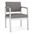 thumbnail image 1 of Pemberly Row Modern Polyurethane Guest Chair in Silver/Castillo Metal, 1 of 5
