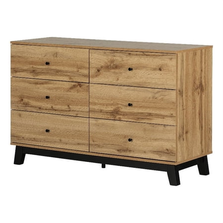 Pemberly Row Modern Six Drawers Double Dresser Pemberly Row Modern