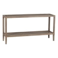 thumbnail image 1 of Pemberly Row Modern Solid White Oak Wood Console Table - Brown, 1 of 4