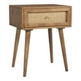 thumbnail image 1 of Pemberly Row Modern Solid Wood One-Drawer Nightstand in Walnut, 1 of 5