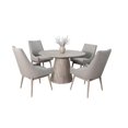 thumbnail image 1 of Pemberly Row Modern Solid Wood Round Dining Set in Natural Finish, 1 of 4