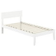 thumbnail image 1 of Pemberly Row Modern Solid Wood Twin Size Platform Bed in White, 1 of 4
