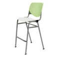 thumbnail image 1 of Pemberly Row Modern Stack Barstool - Lime Green Back - White Seat, 1 of 1