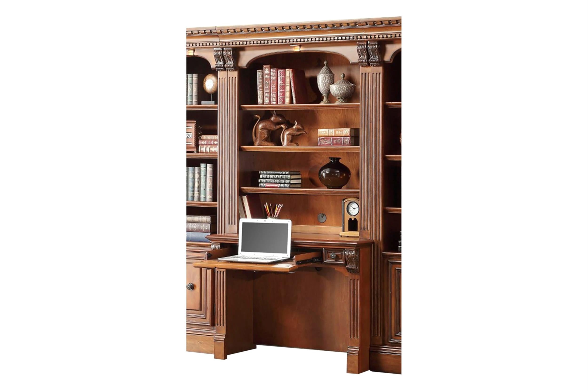 Library Desk. Simple Pemberly Row Modern Traditional Wood Library Desk in Brown Finish ...