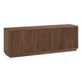 thumbnail image 1 of Pemberly Row Modern Transitional 70" Satin Walnut MDF/PVC TV Stand, 1 of 8