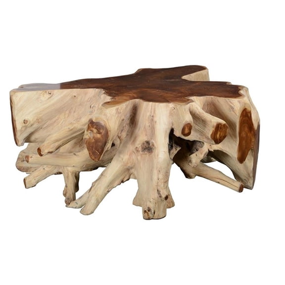 Pemberley Row Teak Natural Coffee Table Rectangular Durable