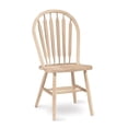 thumbnail image 1 of Pemberly Row Modern Unfinished 37" High Arrowback Dining Chair, 1 of 1