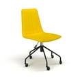 thumbnail image 1 of Pemberly Row Modern Velvet Chair Rolling Swivel Task Chair in Gold, 1 of 6