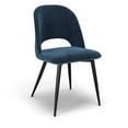 thumbnail image 1 of Pemberly Row Modern Velvet Side Chair (Set of 2) in Sapphire, 1 of 7