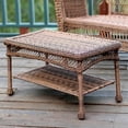 thumbnail image 1 of Pemberly Row Modern Wicker Patio Furniture Coffee Table in Honey, 1 of 1