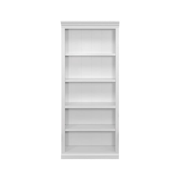 Pemberly Row Modern Wood Open Bookcase Office Bookcase Fully Assembled in White