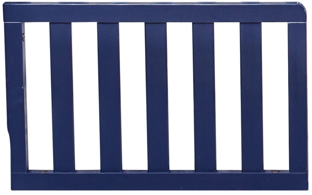 Pemberly Row Modern Wood Toddler Guard Rail in Navy Blue Finish