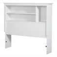 thumbnail image 1 of Pemberly Row Modern Wood Twin Bookcase Headboard in Pure White, 1 of 6