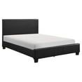 thumbnail image 1 of Pemberly Row Modern Wood and Faux Leather California King Bed in Black, 1 of 8
