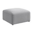 thumbnail image 1 of Pemberly Row Modular Lounge Ottoman With Coil Spring Seat in Fog Fabric, 1 of 8
