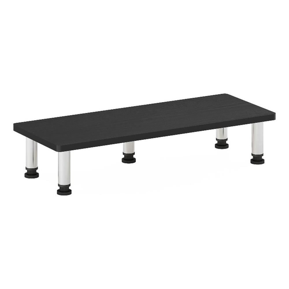 Stadia Row Riser Pemberly Row Monitor Riser Stand in Americano with Stainless Steel ...