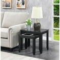 thumbnail image 1 of Pemberly Row Nesting End Table in Black Wood and Faux Marble Top, 1 of 4