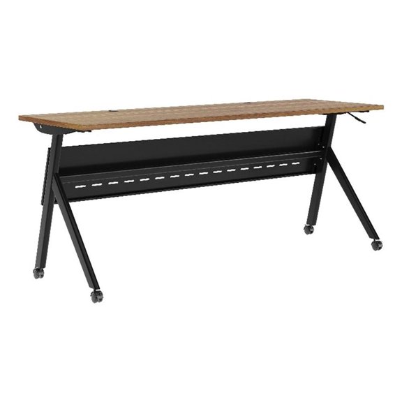 Pemberly Row Nesting Flip Training Table with Steel Frame and Y-Legs
