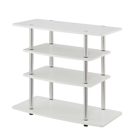 Pemberly Row No-Tools 32" TV Stand in White