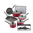 thumbnail image 1 of Pemberly Row Nonstick 17 Piece Cookware Set in Red, 1 of 12