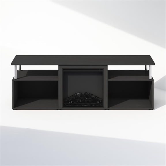 Pemberly Row Open Storage No Heat Decorative Americano/Stainless Steel
