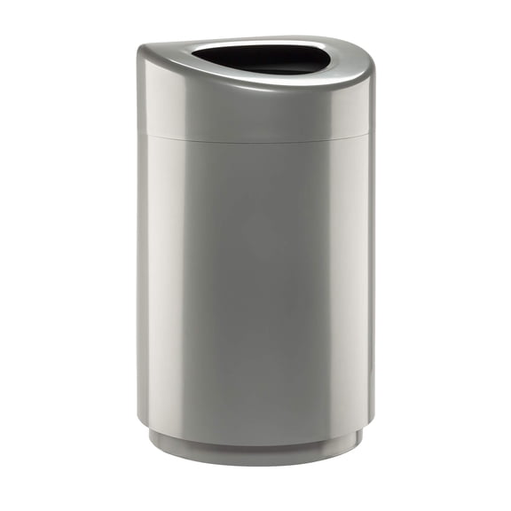 Pemberly Row Open Top Trash Receptacle with Liner 9920BL Black
