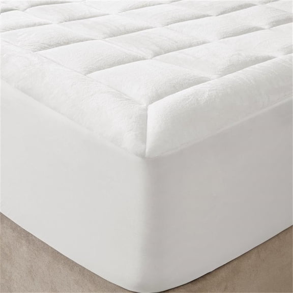 Pemberly Row Overfilled Plush Down Alternative Waterproof Mattress Pad