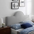 thumbnail image 1 of Pemberly Row Performance Velvet King/California King Headboard in Light Gray, 1 of 7