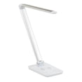 thumbnail image 1 of Pemberly Row Pivoting LED Lamp- Wireless Charging Pad & USB Port - Silver, 1 of 6
