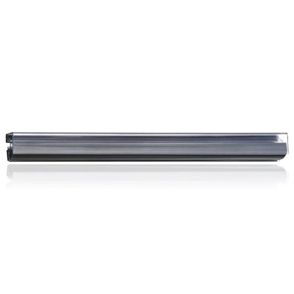 Pemberly Row Plastic 48"Hold Up Display Rail in Clear & Gray