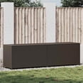 thumbnail image 1 of Pemberly Row Poly Rattan and Powder-Coated Steel Storage Chest in Brown, 1 of 9