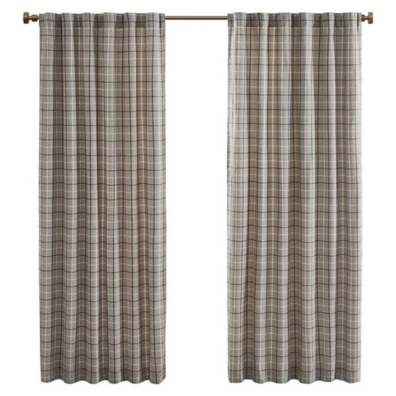 Pemberly Row Polyester Jacquard Panel with Fleece Lining in Brown