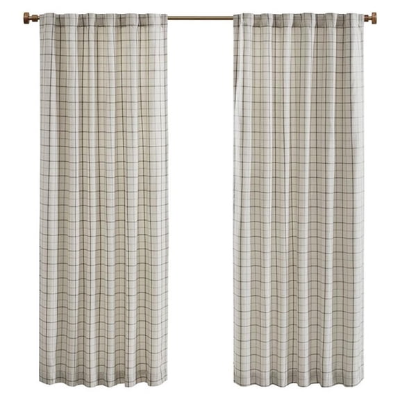 Pemberly Row Polyester Jacquard Panel with Fleece Lining in Natural