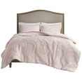 thumbnail image 1 of Pemberly Row Polyester Long Fur to Mink Comforter Set in Blush Pink, 1 of 7