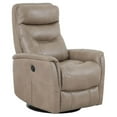 thumbnail image 1 of Pemberly Row Polyester / PU Power Swivel Glider Recliner in Linen Brown, 1 of 6