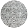 thumbnail image 1 of Pemberly Row Polyester Transitional Abstract Gray 8' Round Area Rug, 1 of 4