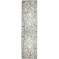 thumbnail image 1 of Pemberly Row Polyester Transitional Geometric Gray Runner Area Rug, 1 of 2