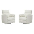 thumbnail image 1 of Pemberly Row Power Swivel Glider Recliner Two Pack in White, 1 of 12