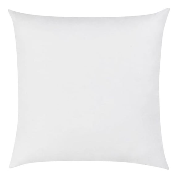 Pemberly Row Premium Down Alternative Filling Euro White Cotton Sham Insert