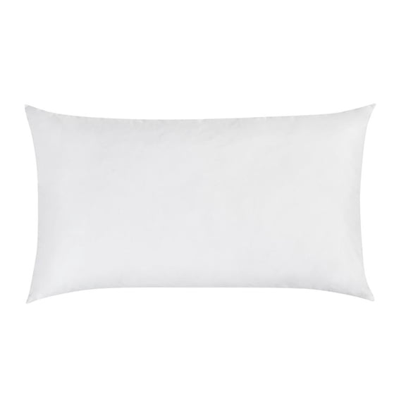 Pemberly Row Premium Down Alternative Filling King White Cotton Sham Insert