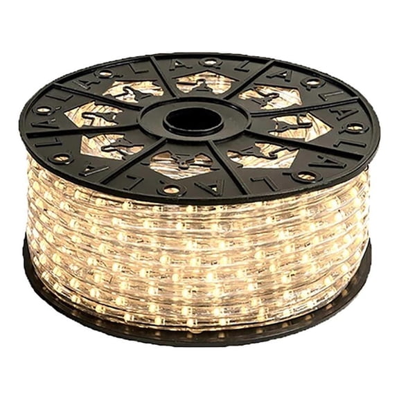 Pemberly Row Premium Plastic LED Rope Light Kit with Waterproof in Warm White