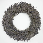 Pemberley Row Preserved Purple Lavender Wreath Round 21