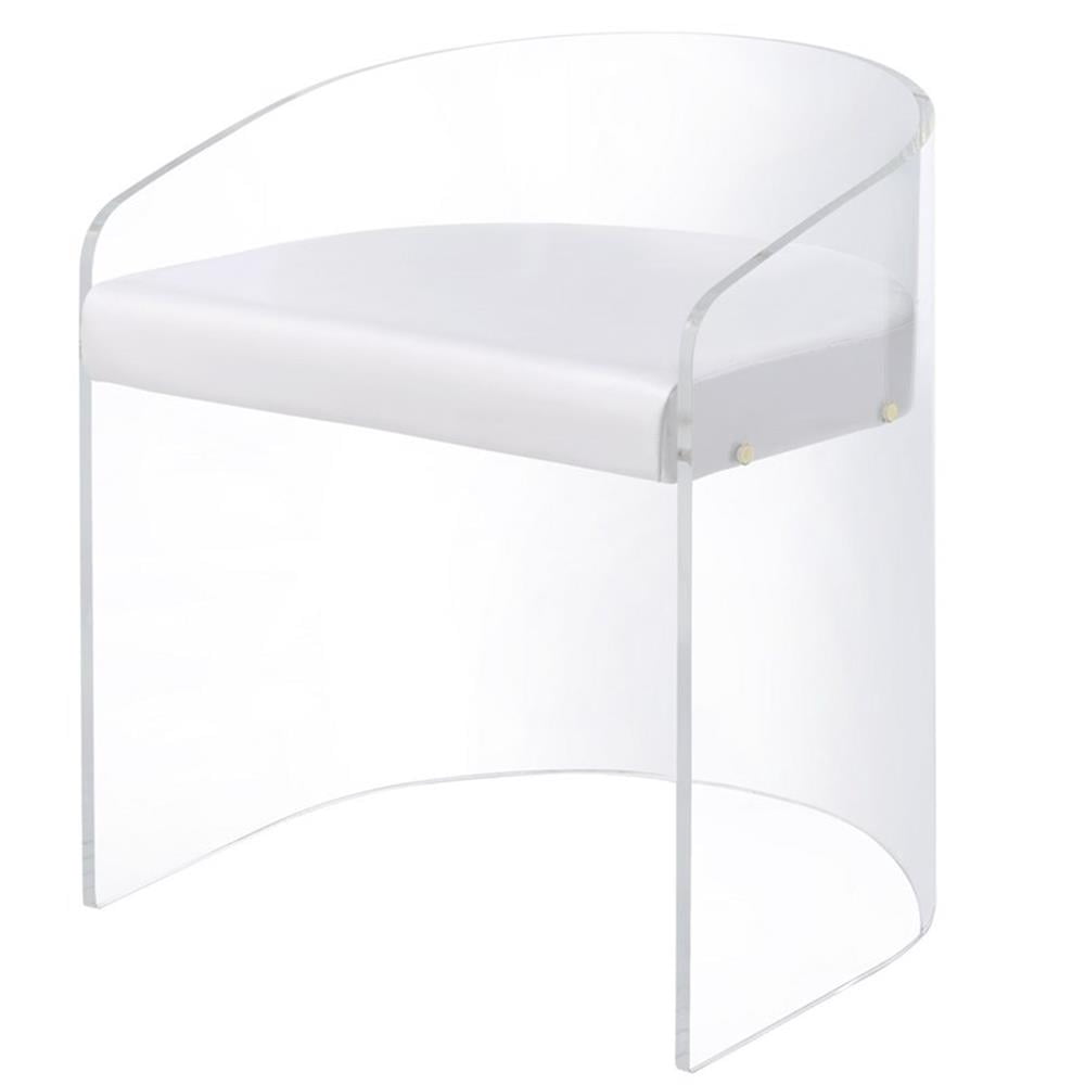 Unassembled Chair Pemberley Row Acrylic Clear Dining Chair U Shape 24.5