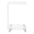 thumbnail image 1 of Pemberly Row Pure Decor C Shape Lucite and Acrylic Accent Table - Clear, 1 of 3